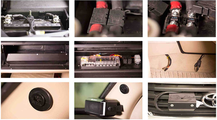 Armoured Toyota Land Cruiser 200 Secondary Vehicle Electrical Distribution System (SVEDS)