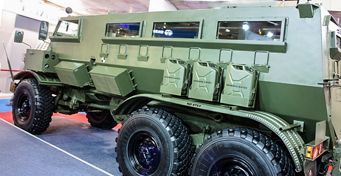        The Mahindra MPV-i Armoured Personnel Carrier