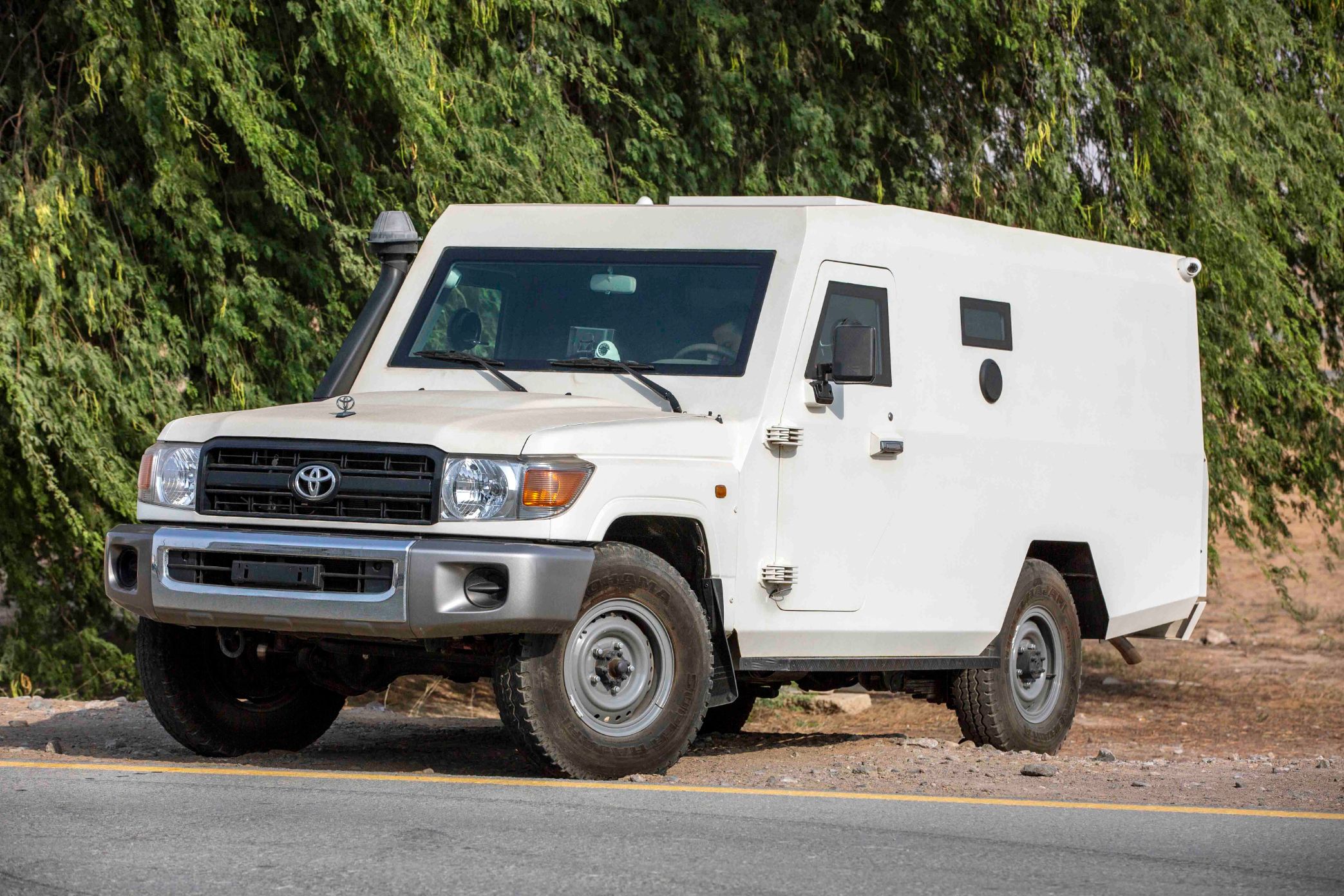        The Mahindra Armoured Toyota Land Cruiser 78 Cash in Transit