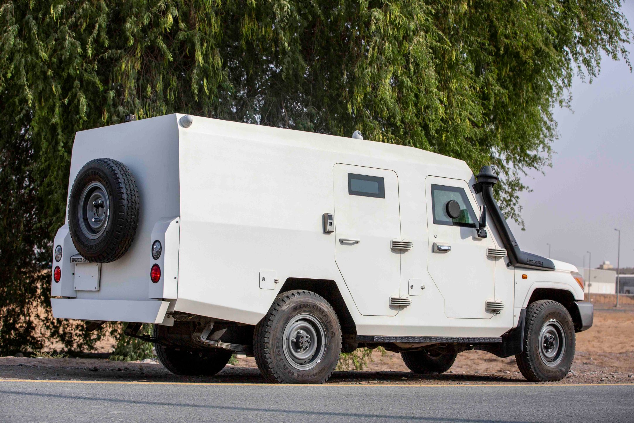        The Mahindra Armoured Toyota Land Cruiser 78 Cash in Transit